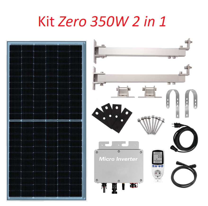 Kit Pannello Fotovoltaico Plug and Play 350 Watt - Zero